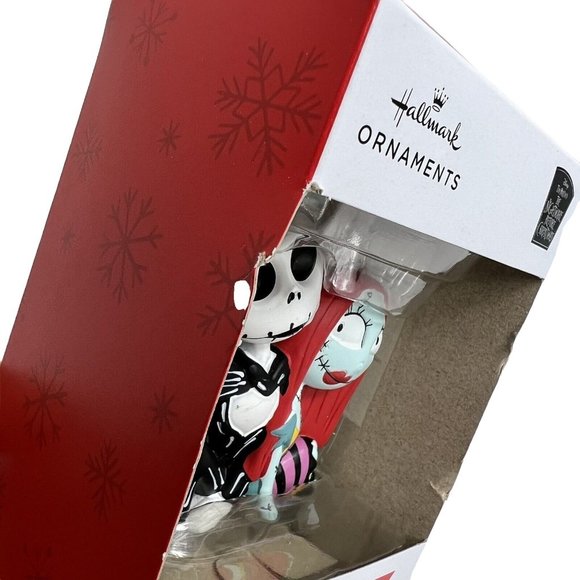 Hallmark Christmas Ornament Disney Nightmare Before Christmas Jack & Sally New - Picture 8 of 12